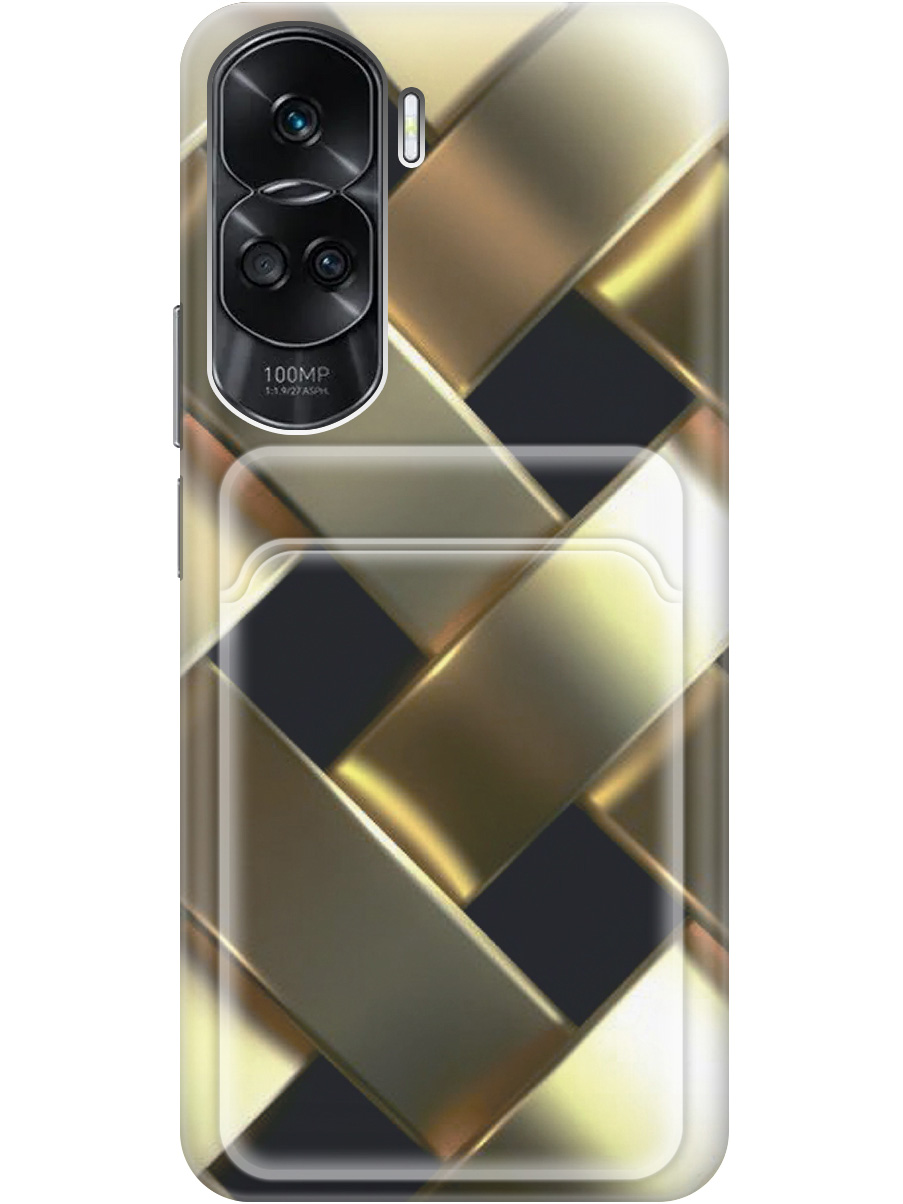 Силиконовый чехол на Honor 90 Lite с рисунком "Золотистое плетение", Золотистый;черный, 20011935
Силиконовый чехол на Honor 90 Lite с рисунком "Золотистое плетение", Золотистый;черный, 20011935
