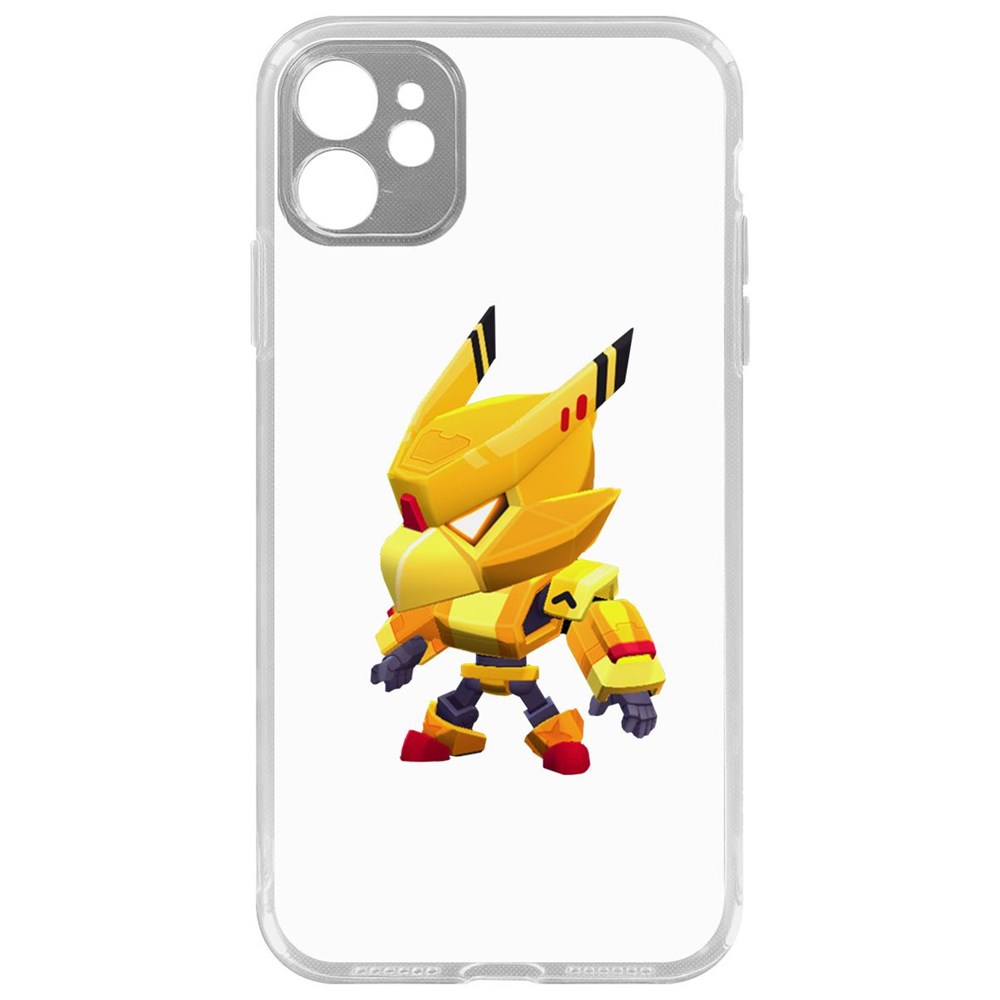 Чехол-накладка Brawl Stars-Ворон Золотой Меха для iPhone 11 с защитой камеры, Прозрачный
Чехол-накладка Brawl Stars-Ворон Золотой Меха для iPhone 11 с защитой камеры, Прозрачный