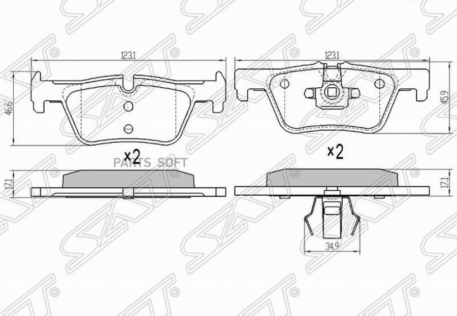 Колодки Тормозные Зад Bmw 1 F20/21/22/ 3 F30/F31/F34/F80/ X3 F25 Sat арт. ST34216850569
Колодки Тормозные Зад Bmw 1 F20/21/22/ 3 F30/F31/F34/F80/ X3 F25 Sat арт. ST34216850569