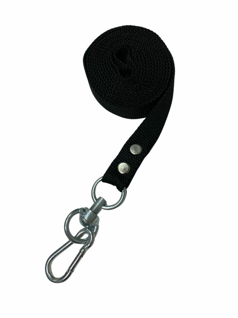 Поводок нейлоновый с вертлюгом и альпинистским карабином 4.5 м х 25 мм (Черный)
Поводок нейлоновый с вертлюгом и альпинистским карабином 4.5 м х 25 мм (Черный)
