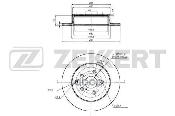 Диск Тормозной Zekkert Bs5703 Зад. Полный (297 X 58 X 11) Toyota Verso (R20) 09- Zekkert а
Диск Тормозной Zekkert Bs5703 Зад. Полный (297 X 58 X 11) Toyota Verso (R20) 09- Zekkert а