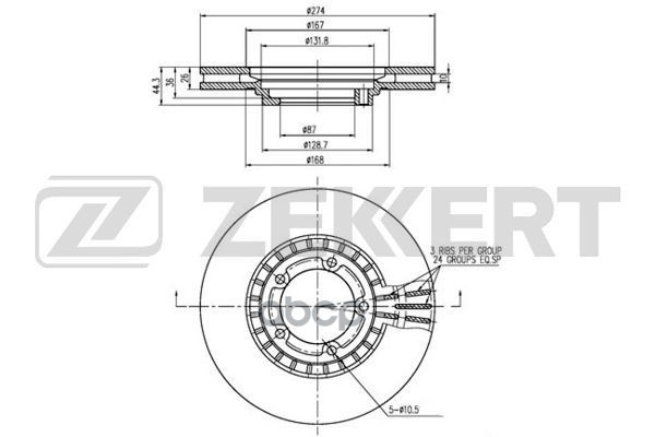 Диск Тормозной Zekkert Bs5645 Перед. Вентил. (274,1 X 44 X 26) Hyundai Starex/H1 01- Zekke
Диск Тормозной Zekkert Bs5645 Перед. Вентил. (274,1 X 44 X 26) Hyundai Starex/H1 01- Zekke
