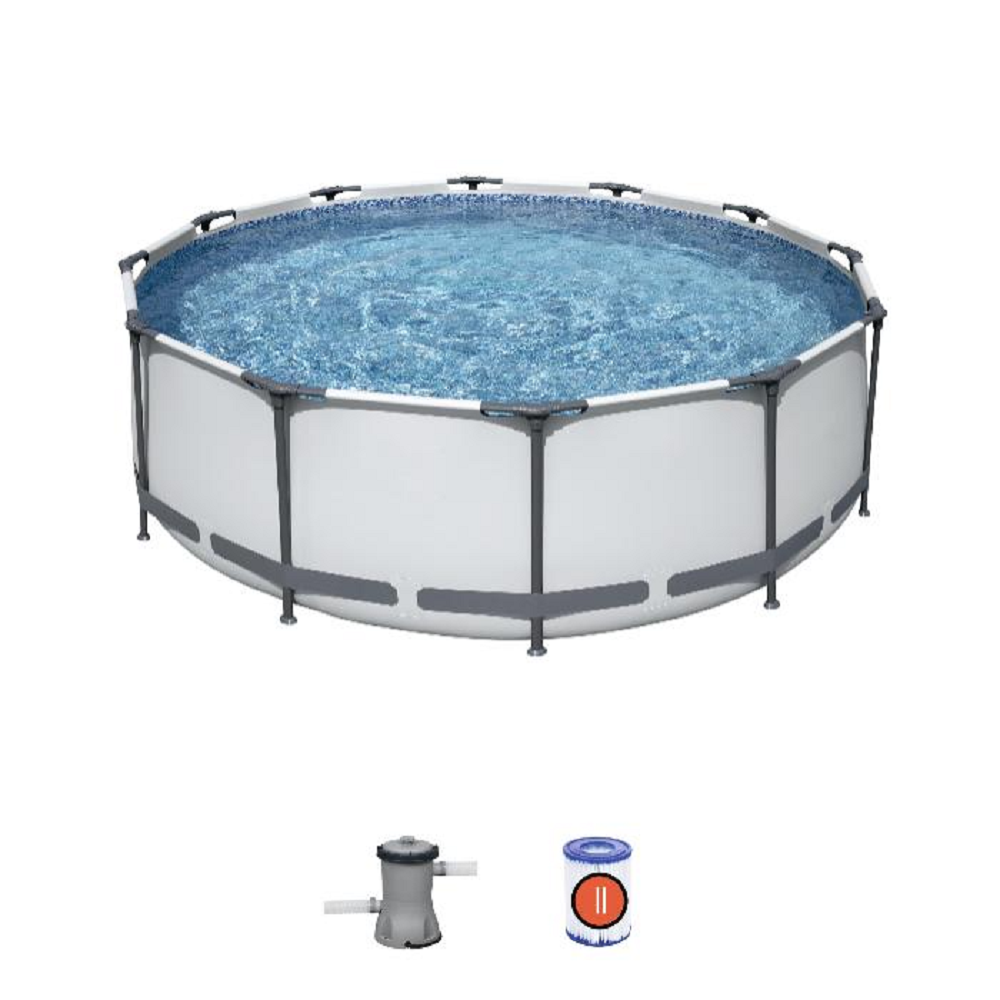 Бассейн каркасный Bestway Steel Pro Max 9150л 56260 с фильтр-насосом 366х100 см, Серый, 366см на 100 см Steel Pro Max фильтр-насос 9150 л ремкомплект
Бассейн каркасный Bestway Steel Pro Max 9150л 56260 с фильтр-насосом 366х100 см, Серый, 366см на 100 см Steel Pro Max фильтр-насос 9150 л ремкомплект