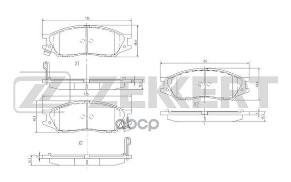 Колодки Тормозные Nissan Almera Classic 06-12, Sunny 98-04, Wingroad 99-05 Передние Zekker
Колодки Тормозные Nissan Almera Classic 06-12, Sunny 98-04, Wingroad 99-05 Передние Zekker
