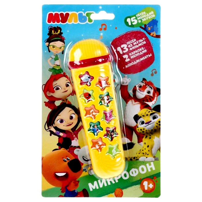 Микрофон Умка Мульт 15 песен и мелодий из м/ф, регулировка громкости, 6492315, Желтый
Микрофон Умка Мульт 15 песен и мелодий из м/ф, регулировка громкости, 6492315, Желтый
