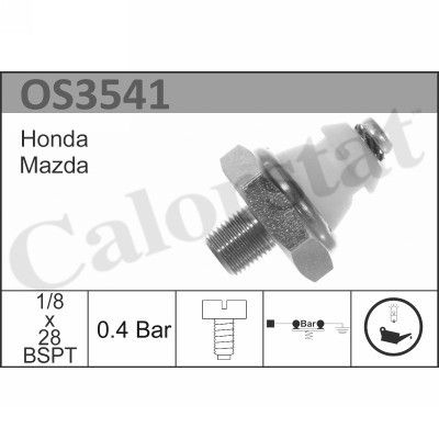 OS3541_датчик давления масла! 0.4 Bar Mazda 626 1.6-2.2 85-89, Suzuki Swift 1.0-1.6 83>
OS3541_датчик давления масла! 0.4 Bar Mazda 626 1.6-2.2 85-89, Suzuki Swift 1.0-1.6 83>
