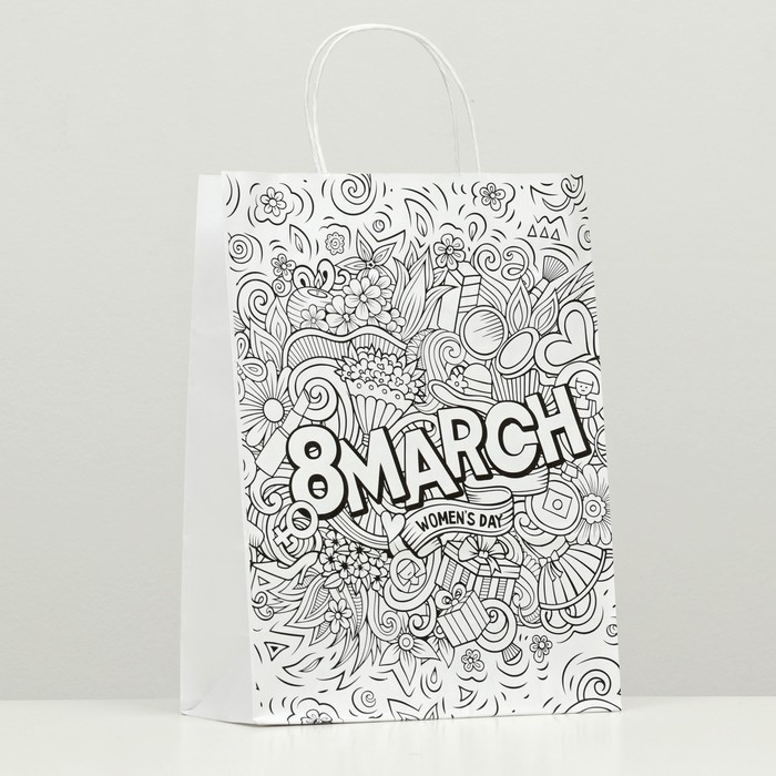Пакет подарочный "8 March", 24 х 10,5 х 32 см 
Пакет подарочный "8 March", 24 х 10,5 х 32 см