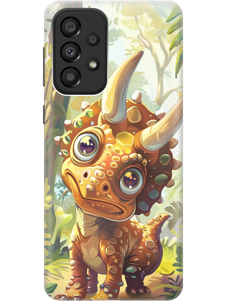 Силиконовый чехол на Samsung Galaxy A33 5G с рисунком "Малыш-динозавр", Желтый;зеленый, 20000681
Силиконовый чехол на Samsung Galaxy A33 5G с рисунком "Малыш-динозавр", Желтый;зеленый, 20000681