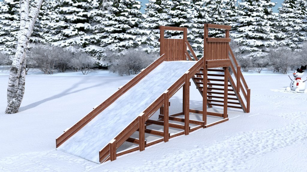 Зимняя деревянная горка CustWood Winter W2 лестница сзади скат 3 м, Winter W2
Зимняя деревянная горка CustWood Winter W2 лестница сзади скат 3 м, Winter W2