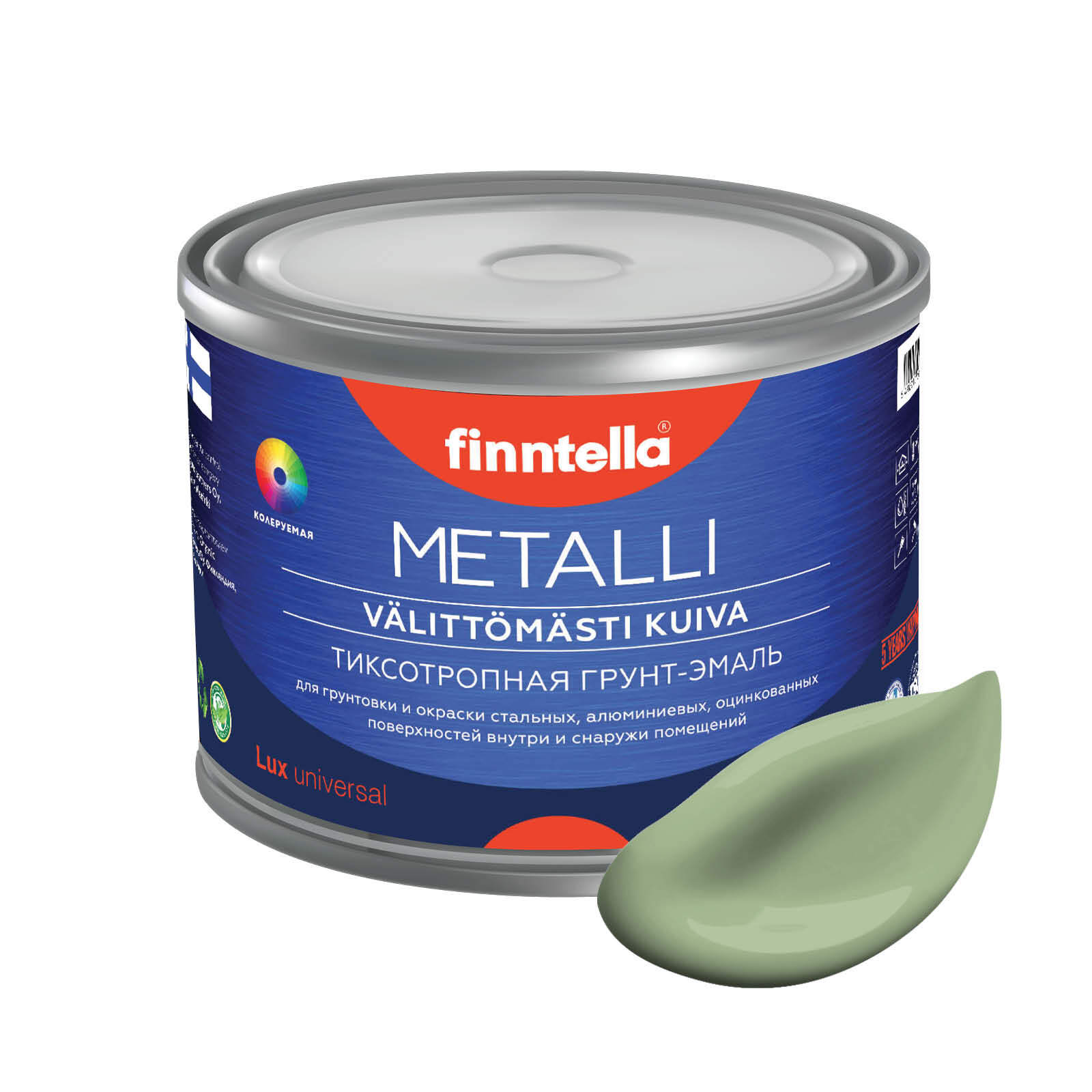 Грунт-эмаль для металла METALLI 3 в 1, светло-зелёный, цвет SYPRESSI, 0,45л, Зеленый, Быстросохнущая краска по металлу METALLI. Грунт эмаль 3 в 1 по железу и по оцинковке для наружных и внутренних работ. Антикоррозийная защита металла. Грунт краска по ржа
Грунт-эмаль для металла METALLI 3 в 1, светло-зелёный, цвет SYPRESSI, 0,45л, Зеленый, Быстросохнущая краска по металлу METALLI. Грунт эмаль 3 в 1 по железу и по оцинковке для наружных и внутренних работ. Антикоррозийная защита металла. Грунт краска по ржа