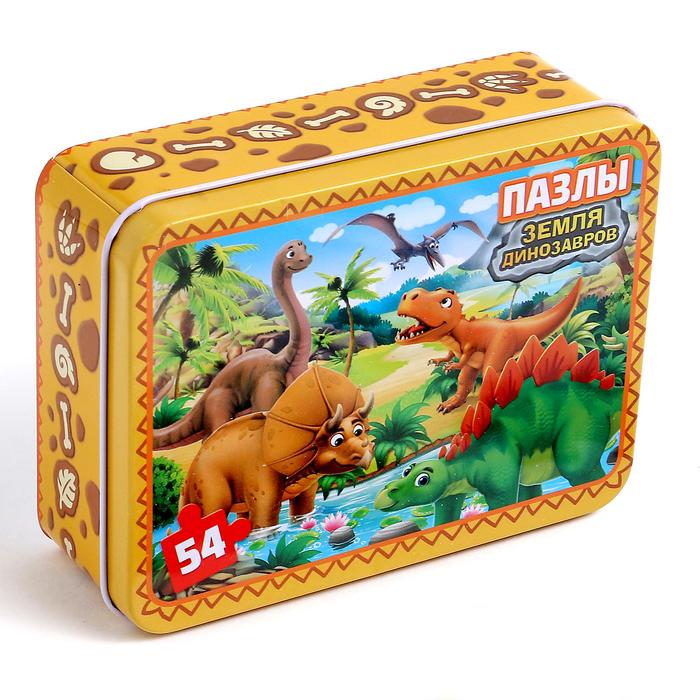 Пазл Puzzle Time Земля динозавров, 54 элемента, в металлической коробке 4637539, 4637539-1
Пазл Puzzle Time Земля динозавров, 54 элемента, в металлической коробке 4637539, 4637539-1