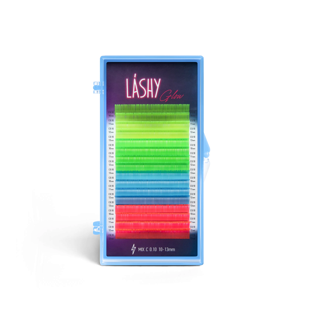 Ресницы цветные LASHY Glow 16 линий MIX D 0.10 10-13mm, Зеленый;синий;розовый;разноцветный
Ресницы цветные LASHY Glow 16 линий MIX D 0.10 10-13mm, Зеленый;синий;розовый;разноцветный