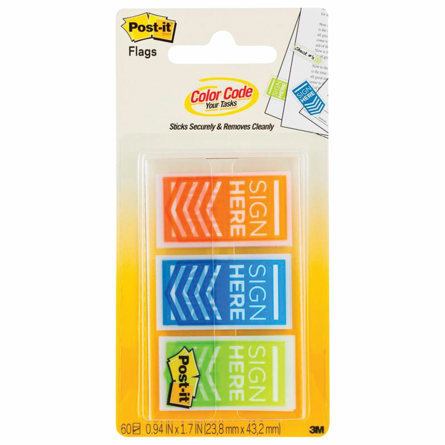 Закладки клейкие Post-It Поставьте Вашу подпись, пластиковые, 24 мм, 3 цвета х 20 шт., Разноцветный
Закладки клейкие Post-It Поставьте Вашу подпись, пластиковые, 24 мм, 3 цвета х 20 шт., Разноцветный