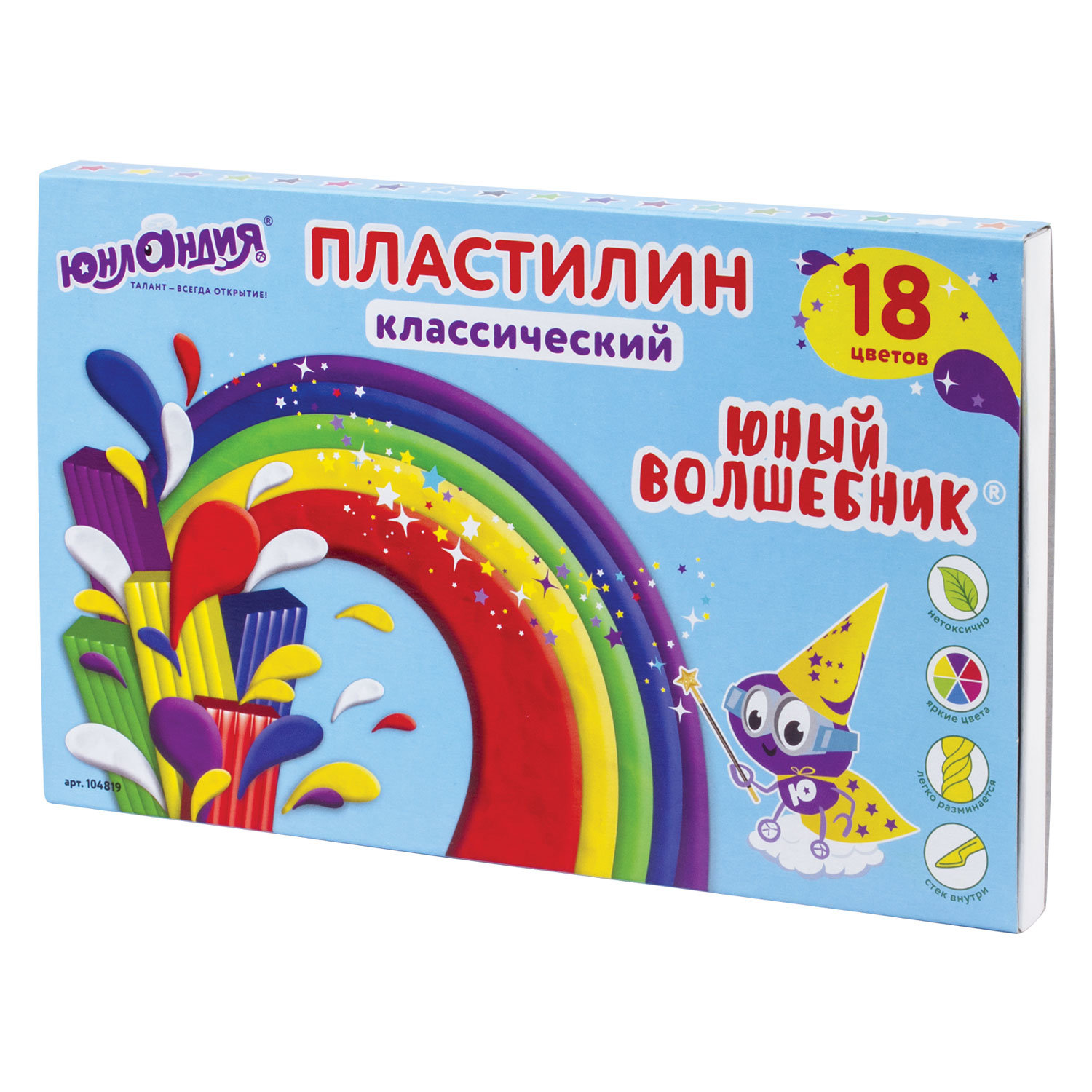 Пластилин Юнландия Юный Волшебник со стеком, 18 цветов, 360 г, Белый;желтый;красный;зеленый;синий;черный;коричневый;оранжевый;розовый;голубой;серый;фиолетовый
Пластилин Юнландия Юный Волшебник со стеком, 18 цветов, 360 г, Белый;желтый;красный;зеленый;синий;черный;коричневый;оранжевый;розовый;голубой;серый;фиолетовый