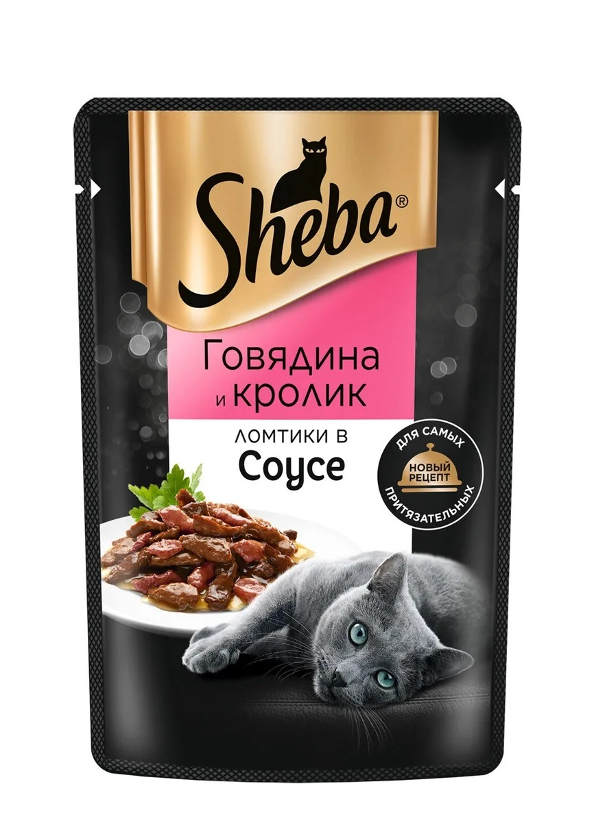 Влажный корм для кошек Sheba ломтики в соусе говядина и кролик 28 шт по 75 г
Влажный корм для кошек Sheba ломтики в соусе говядина и кролик 28 шт по 75 г