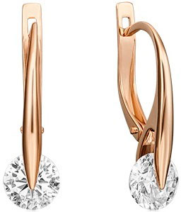 Серьги из красного золота с фианитом swarovski PLATINA jewelry 02-4568-00-501-1110-38, 02-4568-00-501-1110-38
Серьги из красного золота с фианитом swarovski PLATINA jewelry 02-4568-00-501-1110-38, 02-4568-00-501-1110-38