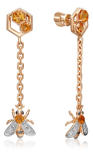 Серьги из красного золота с цитрином/топазом PLATINA jewelry 02-4684-00-282-1110-57, 02-4684-00-282-1110-57
Серьги из красного золота с цитрином/топазом PLATINA jewelry 02-4684-00-282-1110-57, 02-4684-00-282-1110-57