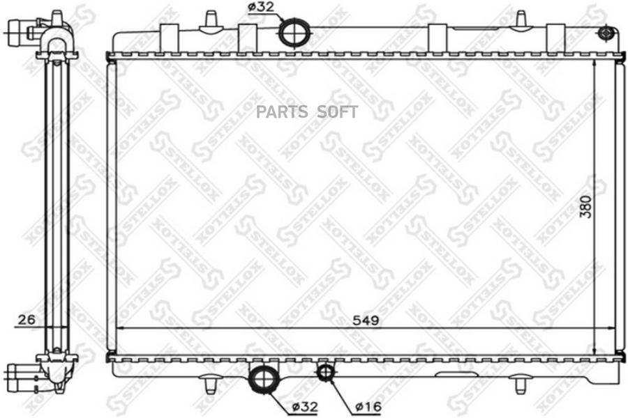 STELLOX 1026123SX 10-26123-SX_радиатор системы охлаждения! АКПП\ Peugeot 407 2.2 04 1шт
STELLOX 1026123SX 10-26123-SX_радиатор системы охлаждения! АКПП\ Peugeot 407 2.2 04 1шт