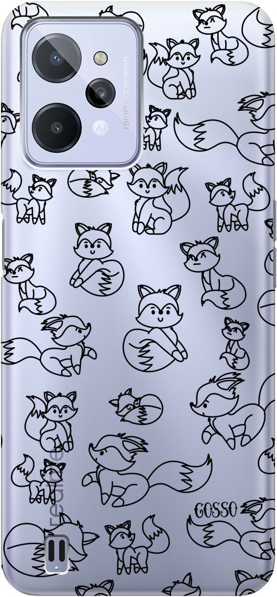 Силиконовый чехол на realme C31 с 3D принтом "Funny Foxes" прозрачный, Прозрачный;черный, 1570900
Силиконовый чехол на realme C31 с 3D принтом "Funny Foxes" прозрачный, Прозрачный;черный, 1570900