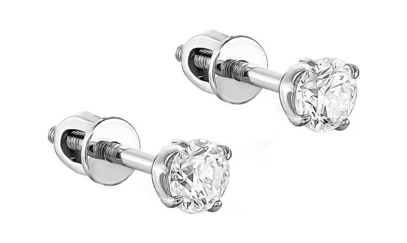 Серьги-пусеты из белого золота с бриллиантом Kabarovsky 12-11068-1000, 12-11068-1000
Серьги-пусеты из белого золота с бриллиантом Kabarovsky 12-11068-1000, 12-11068-1000