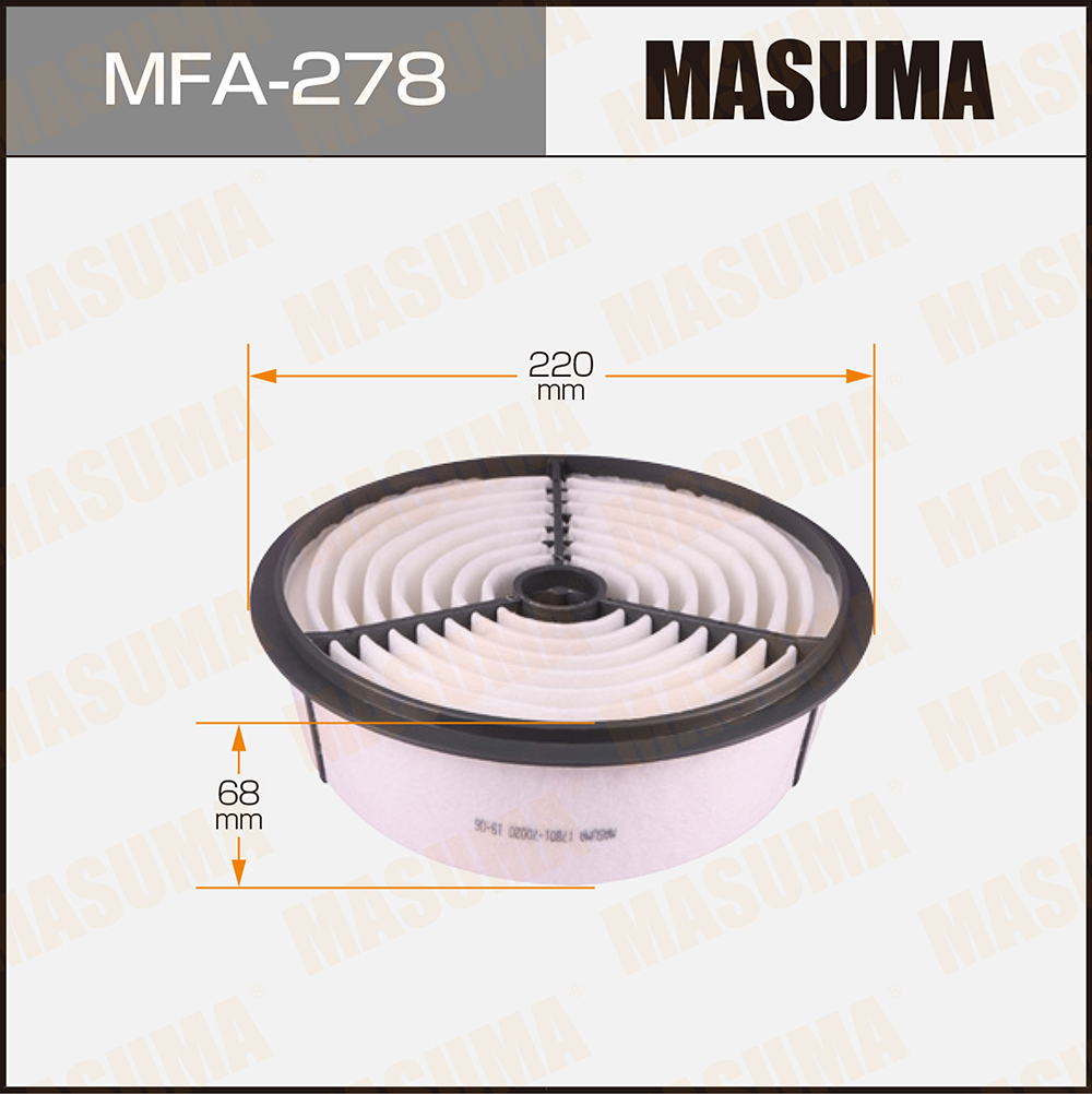 Фильтр Воздушный Toyota Chaser 88-92, Cresta 88-97, Crown 87-99, Mark Ii 88-97 Masuma Masu
Фильтр Воздушный Toyota Chaser 88-92, Cresta 88-97, Crown 87-99, Mark Ii 88-97 Masuma Masu