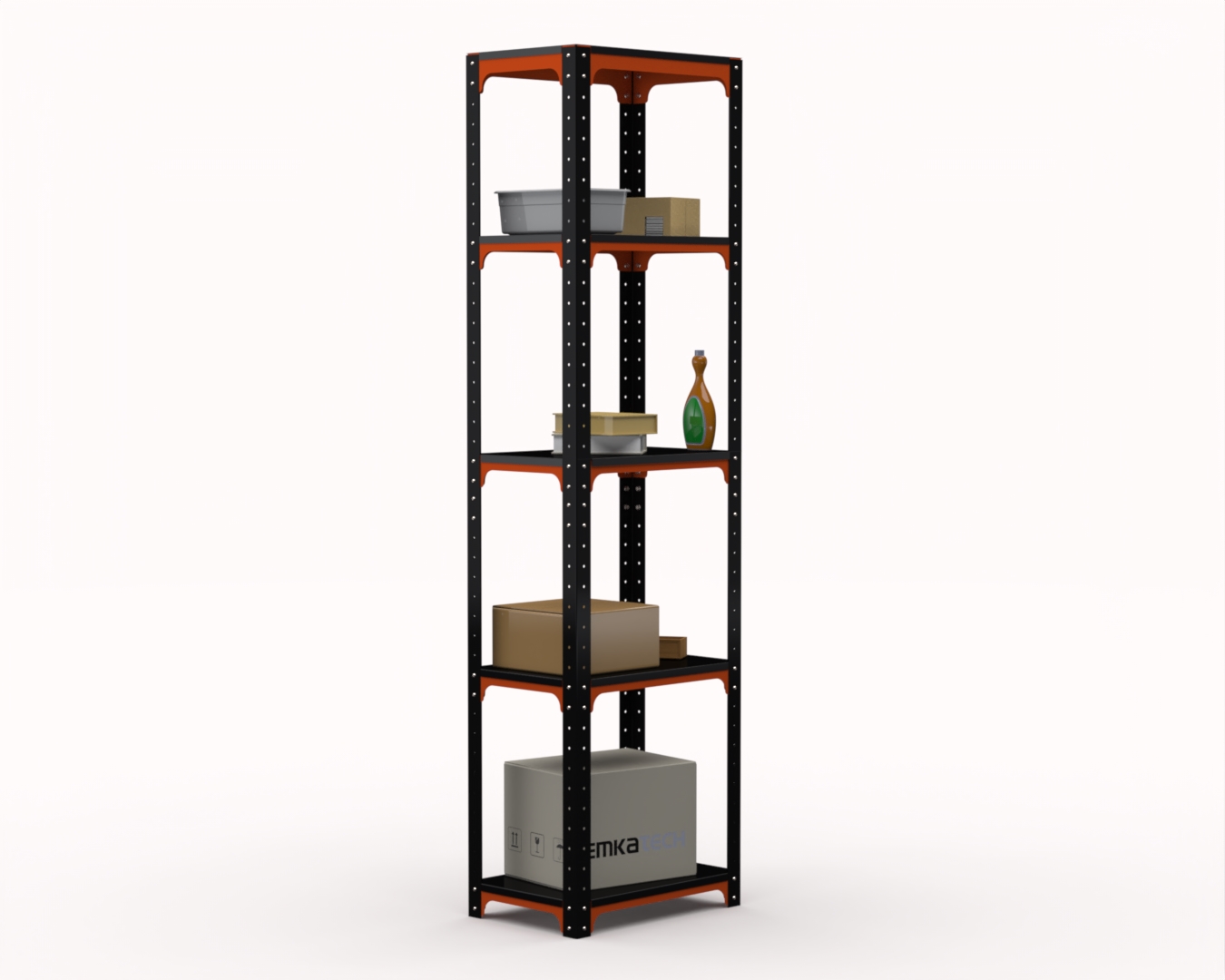 Стеллаж Metalex Kit Comfort 2200х400х500 5 полок, оранжево-чёрный, Оранжевый, Kit Comfort
Стеллаж Metalex Kit Comfort 2200х400х500 5 полок, оранжево-чёрный, Оранжевый, Kit Comfort
