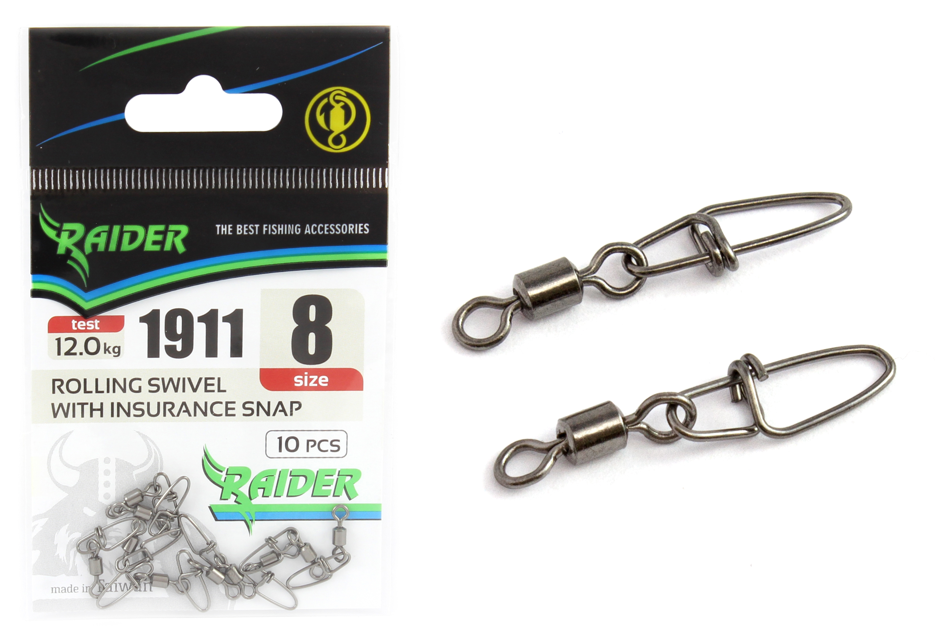 Карабин с вертлюгом RAIDER ROLLING SWIVEL WITH INSURANCE SNAP (уп.10шт) №8 (test 12.0кг)
Карабин с вертлюгом RAIDER ROLLING SWIVEL WITH INSURANCE SNAP (уп.10шт) №8 (test 12.0кг)