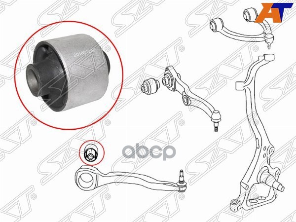 SAT ST-A2213330814 Сайлентблок переднего нижнего продольного рычага до 2011 MERCEDES-BENZ
SAT ST-A2213330814 Сайлентблок переднего нижнего продольного рычага до 2011 MERCEDES-BENZ