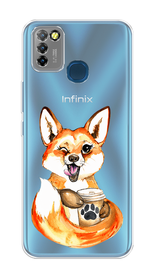 Чехол на Infinix HOT 10 Lite "Подмигивающая лиса с кофе", Оранжевый;белый;коричневый, 3100350-4
Чехол на Infinix HOT 10 Lite "Подмигивающая лиса с кофе", Оранжевый;белый;коричневый, 3100350-4