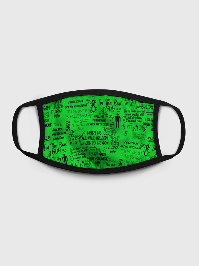 Многоразовая маска унисекс Burnettie Green Billie Eilish, Разноцветный, Green Billie Eilish
Многоразовая маска унисекс Burnettie Green Billie Eilish, Разноцветный, Green Billie Eilish