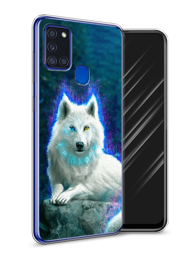 Чехол Awog на Samsung Galaxy A21s / Самсунг Галакси A21s "Белоснежный волк", Белый;зеленый;фиолетовый, 2100250-2
Чехол Awog на Samsung Galaxy A21s / Самсунг Галакси A21s "Белоснежный волк", Белый;зеленый;фиолетовый, 2100250-2