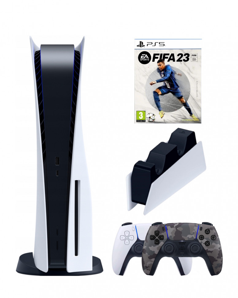 Игровая приставка Sony PlayStation 5 (3-ревизия) + FIFA 23, Белый;черный, PlayStation 5
Игровая приставка Sony PlayStation 5 (3-ревизия) + FIFA 23, Белый;черный, PlayStation 5