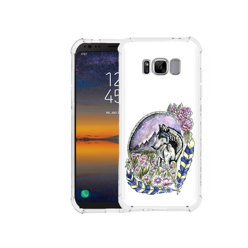 Чехол MyPads Tocco для Samsung Galaxy S8 нарисованный волк в цветах с перьями, Прозрачный, Tocco
Чехол MyPads Tocco для Samsung Galaxy S8 нарисованный волк в цветах с перьями, Прозрачный, Tocco