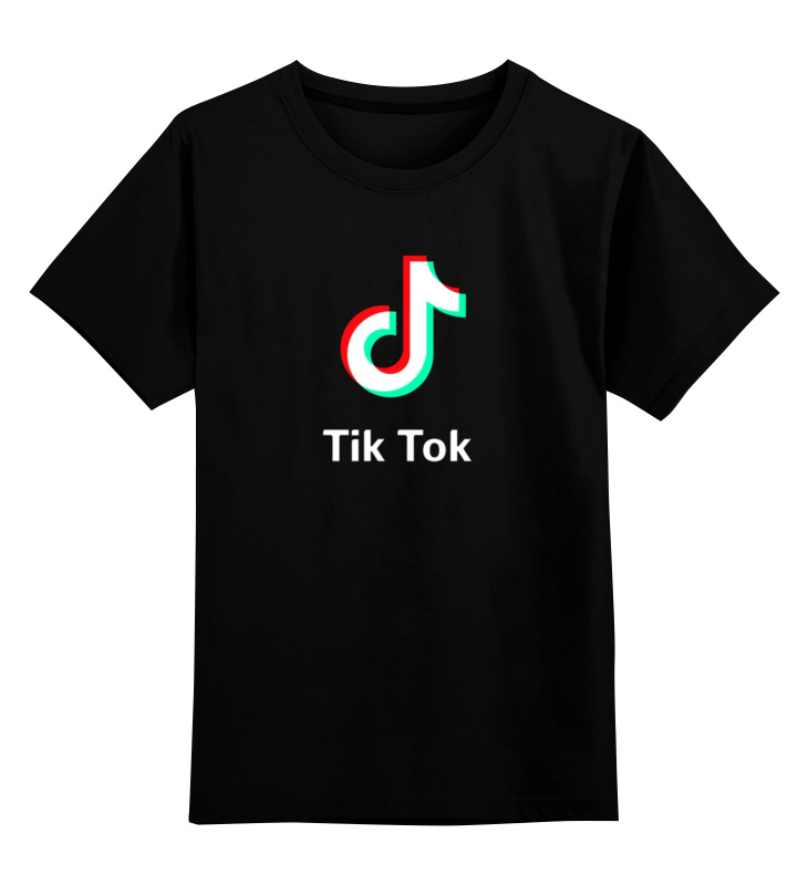Футболка детская Printio Тикток цв. черный р. 164, Тикток 
Футболка детская Printio Тикток цв. черный р. 164, Тикток