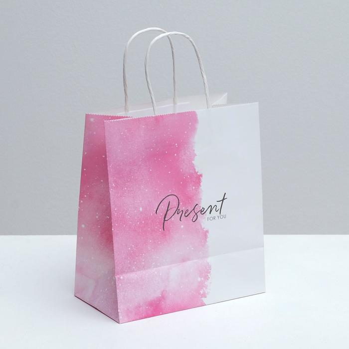 Пакет подарочный крафтовый «Present for you», 22 х 25 х 12 см, Розовый, Коллекция упаковки "Послание"
Пакет подарочный крафтовый «Present for you», 22 х 25 х 12 см, Розовый, Коллекция упаковки "Послание"