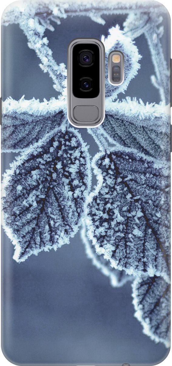 Силиконовый чехол на Samsung Galaxy S9+ с принтом "Замерзшие листочки", Белый;синий, 2889
Силиконовый чехол на Samsung Galaxy S9+ с принтом "Замерзшие листочки", Белый;синий, 2889