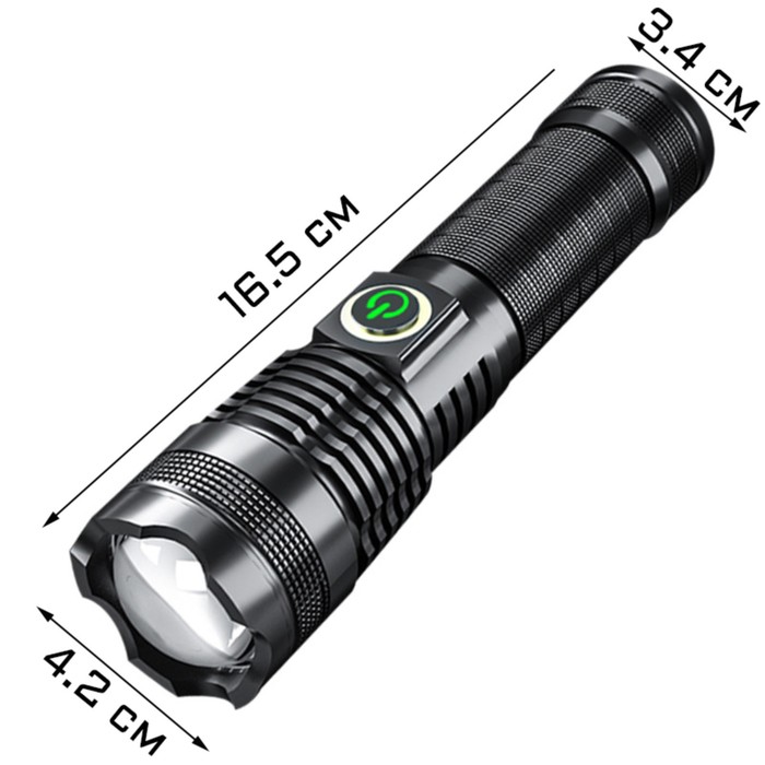 Фонарь аккумуляторный, 10 Вт, 3500 мАч, P50, USB, IP66, 16.5 х 4.2 х 3.4 см, Черный, 7609839
Фонарь аккумуляторный, 10 Вт, 3500 мАч, P50, USB, IP66, 16.5 х 4.2 х 3.4 см, Черный, 7609839