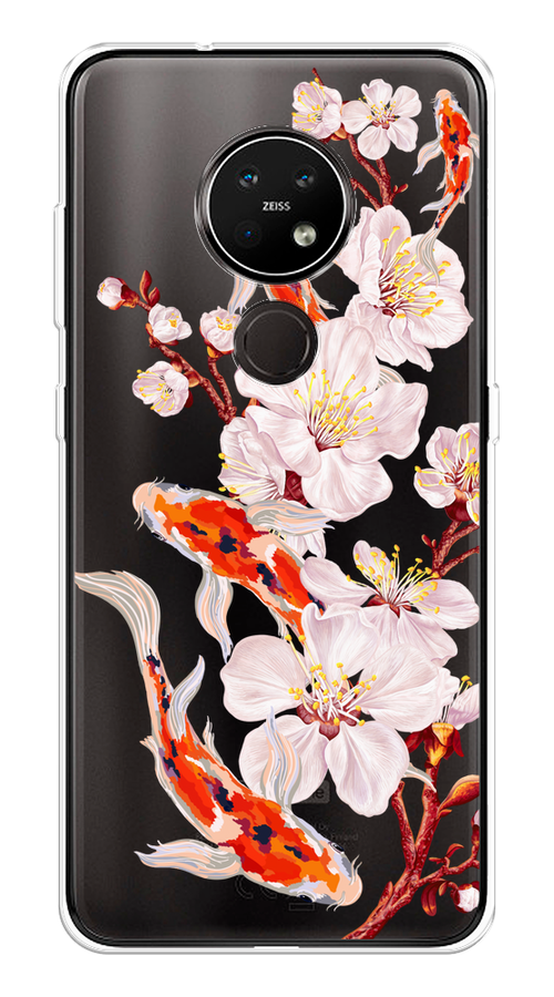 Чехол на Nokia 6.2/7.2 "Карпы и сакура", Оранжевый;розовый;бежевый;прозрачный, 123050-1
Чехол на Nokia 6.2/7.2 "Карпы и сакура", Оранжевый;розовый;бежевый;прозрачный, 123050-1
