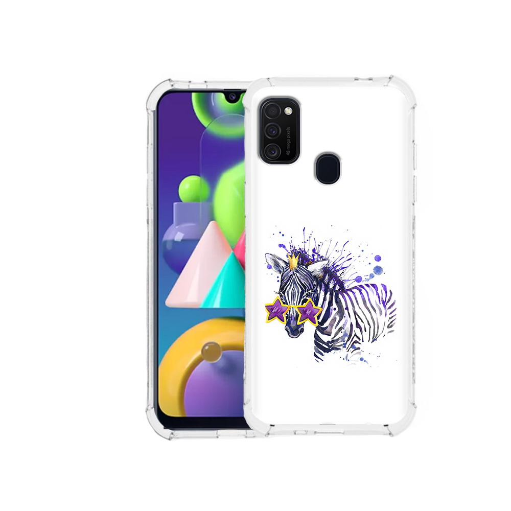 Чехол MyPads Tocco для Samsung Galaxy M21 акварельная зебра (PT147110.591.215), Прозрачный, Tocco 
Чехол MyPads Tocco для Samsung Galaxy M21 акварельная зебра (PT147110.591.215), Прозрачный, Tocco