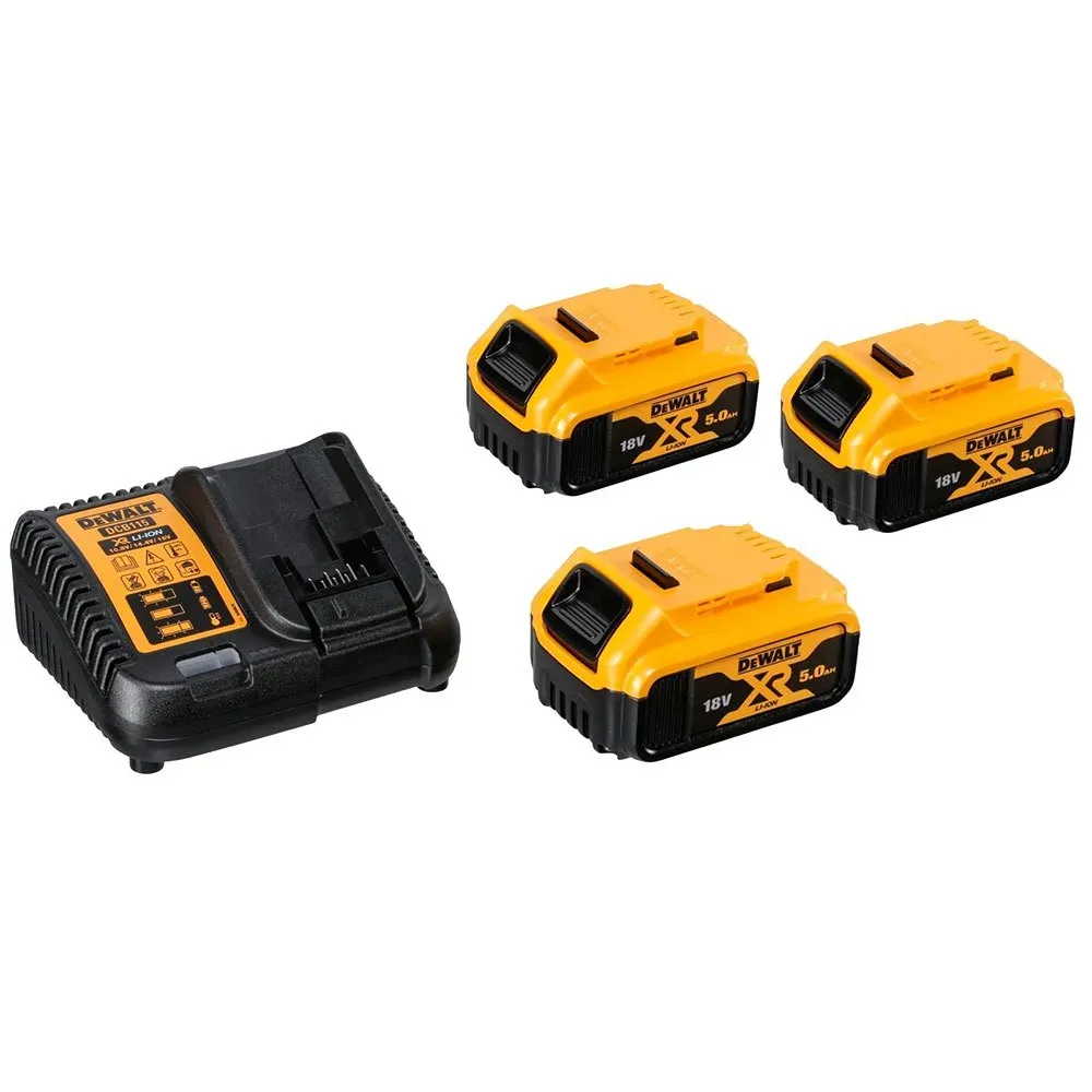 Набор DEWALT: 3 АКБ DCB184, Li-Ion, 18 В, 5 Ач и зарядное устройство DCB115, 10.8-18 В, 4А, DCB115P3-QW
Набор DEWALT: 3 АКБ DCB184, Li-Ion, 18 В, 5 Ач и зарядное устройство DCB115, 10.8-18 В, 4А, DCB115P3-QW