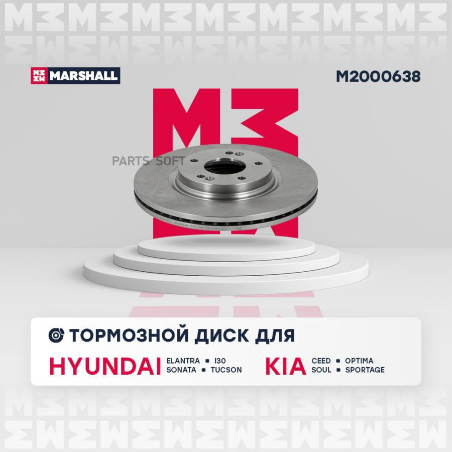 Тормозной диск передн. Hyundai Elantra IV 05-; Hyundai i30 III 16-; Hyundai Sonata VII
Тормозной диск передн. Hyundai Elantra IV 05-; Hyundai i30 III 16-; Hyundai Sonata VII