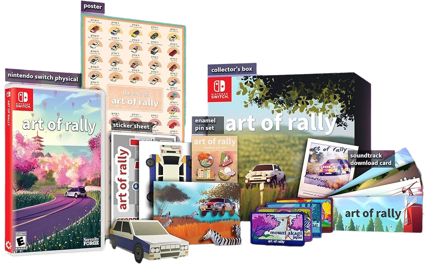 Игра Art of Rally (Collector's Edition) (Nintendo Switch, русские субтитры), Art of Rally (Collector's Edition)
Игра Art of Rally (Collector's Edition) (Nintendo Switch, русские субтитры), Art of Rally (Collector's Edition)
