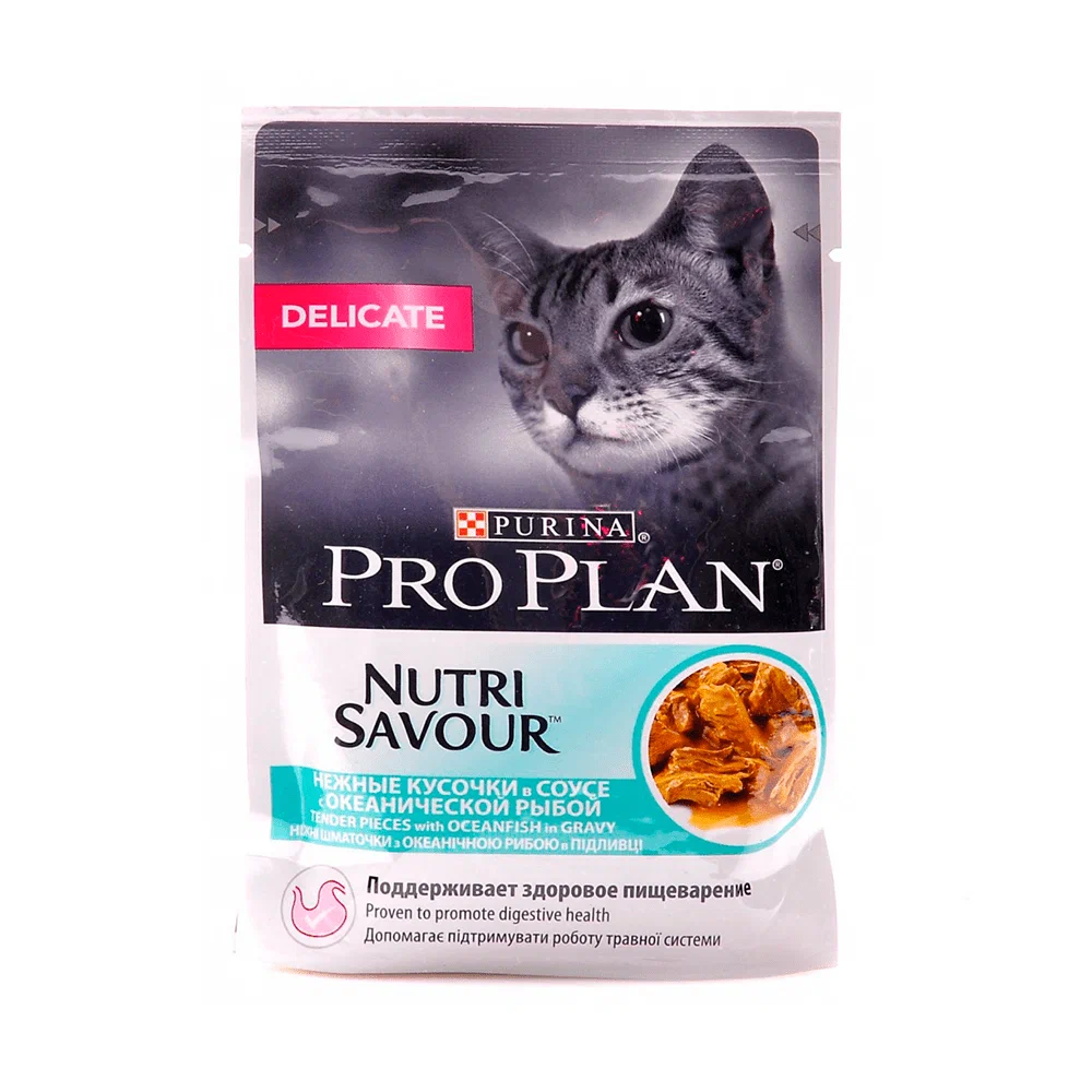 Влажный корм для кошек Pro Plan Delicate океаническая рыба в соусе, 12 х 85 г, Delicate
Влажный корм для кошек Pro Plan Delicate океаническая рыба в соусе, 12 х 85 г, Delicate