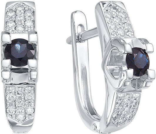 Серьги из белого золота с сапфиром/бриллиантом Vesna jewelry 2479-251-03-00, 2479-251-03-00
Серьги из белого золота с сапфиром/бриллиантом Vesna jewelry 2479-251-03-00, 2479-251-03-00
