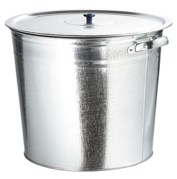 Бак для воды оцинкованный с крышкой (крышка с ручкой) 32л, без крана ...