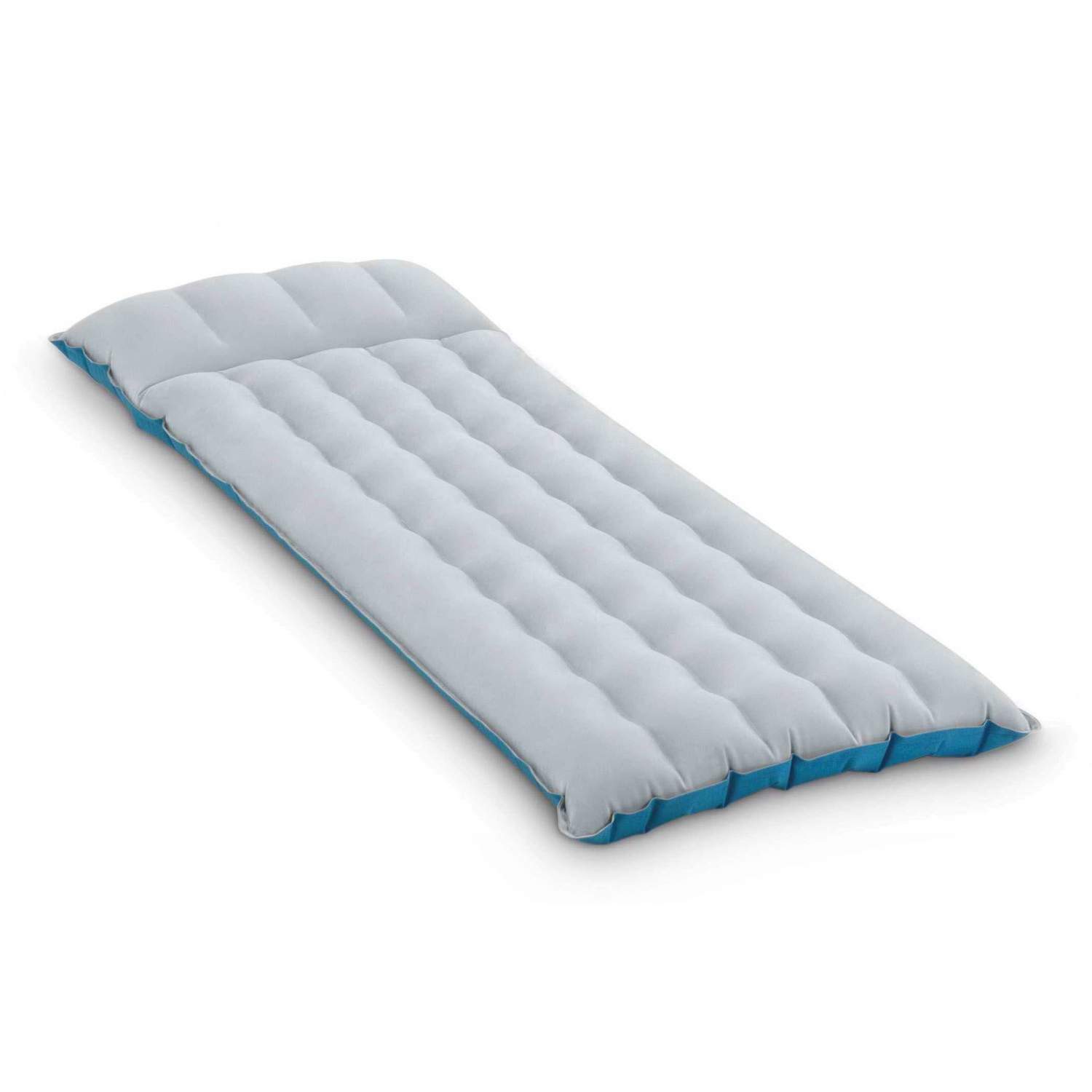 Inflatable top camping mattress