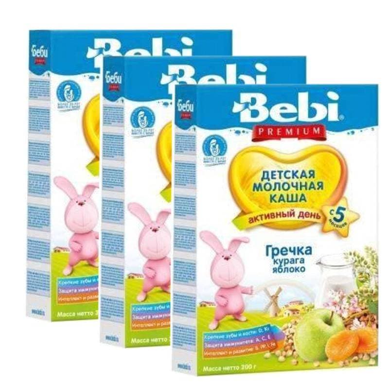 Каша Bebi на козьем молоке, гречневая, с 4х мес., 200гр.