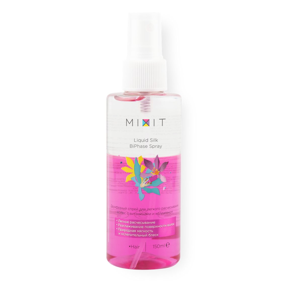 Двухфазный <b>спрей</b> Mixit Liquid Silk BiPhase <b>Spray</b> <b>для</b> легкого расчесывания <b>в...</b>