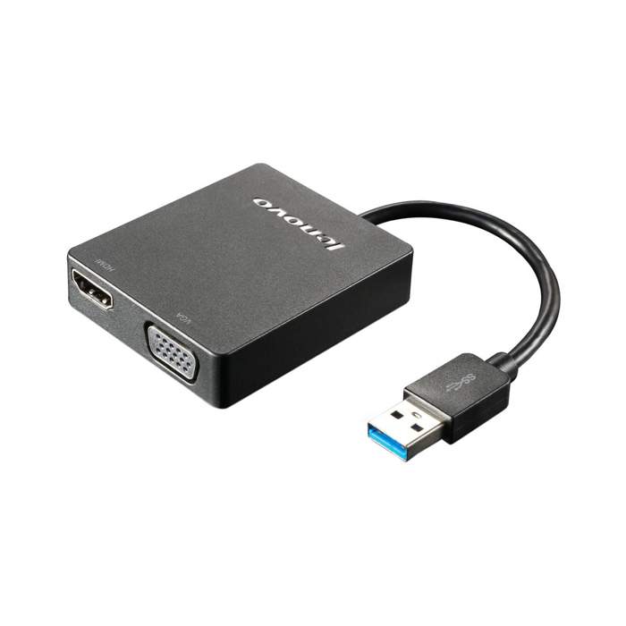 Переходник Lenovo USB 3.0 VGA/HDMI (4X90H20061), купить в Москве, цены в интернетмагазинах на