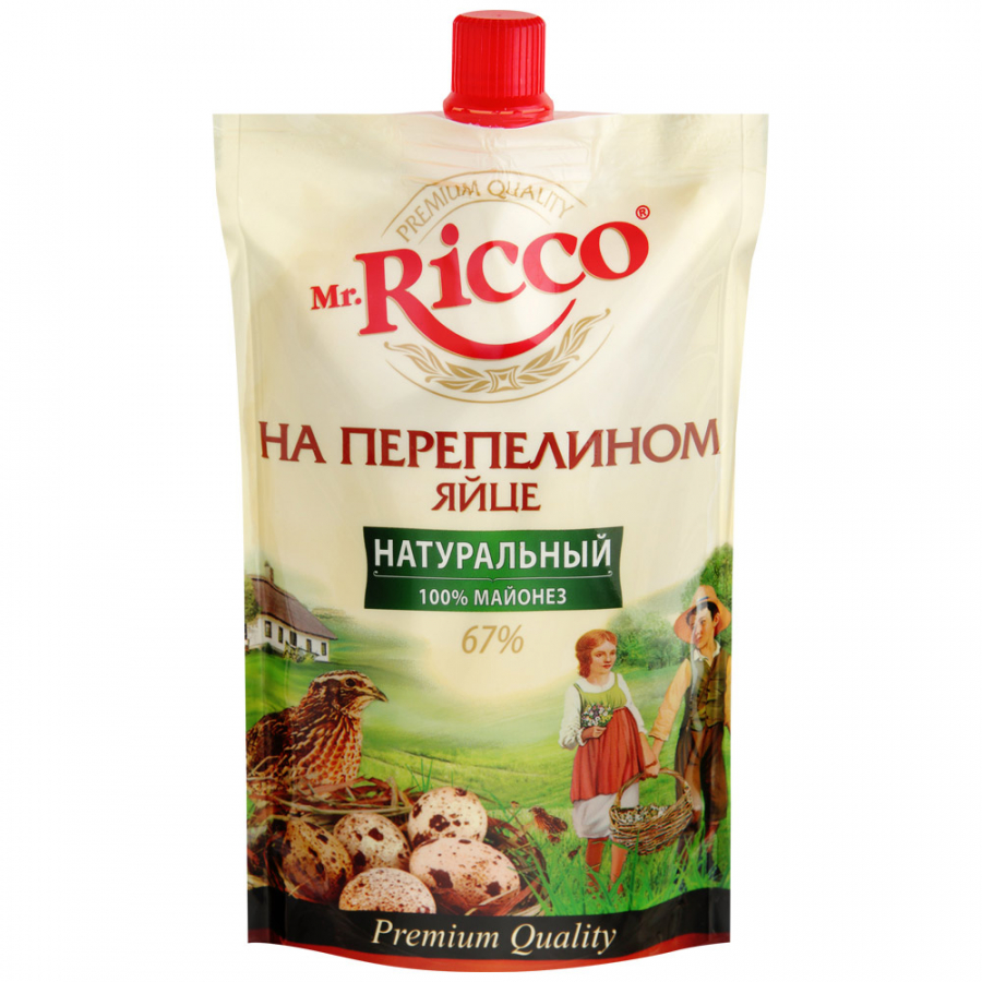 Майонез Mr.Ricco ОРГАНИК на перепелином яйце 67%, 220 мл - отзывы  покупателей на маркетплейсе Мегамаркет | Артикул: 100027552582